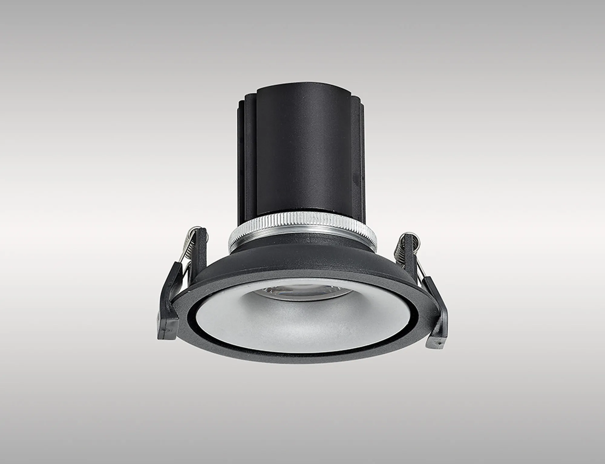 DM202154  Bolor 12 Tridonic Powered 12W 2700K 1200lm 24° CRI>90 LED Engine Black/Silver Fixed Recessed Spotlight, IP20